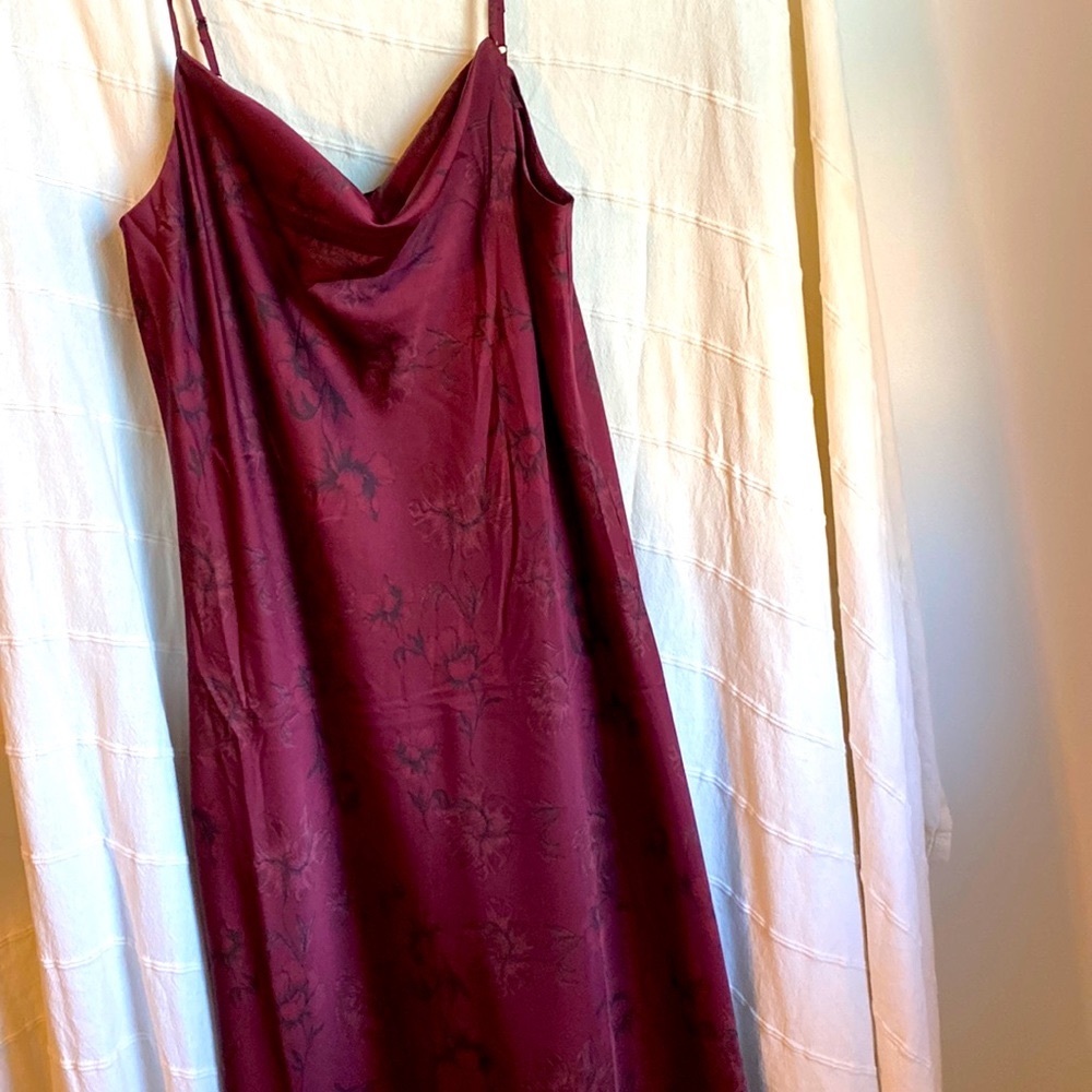 Calvin Klein cowl neck long midi slip dress size 6